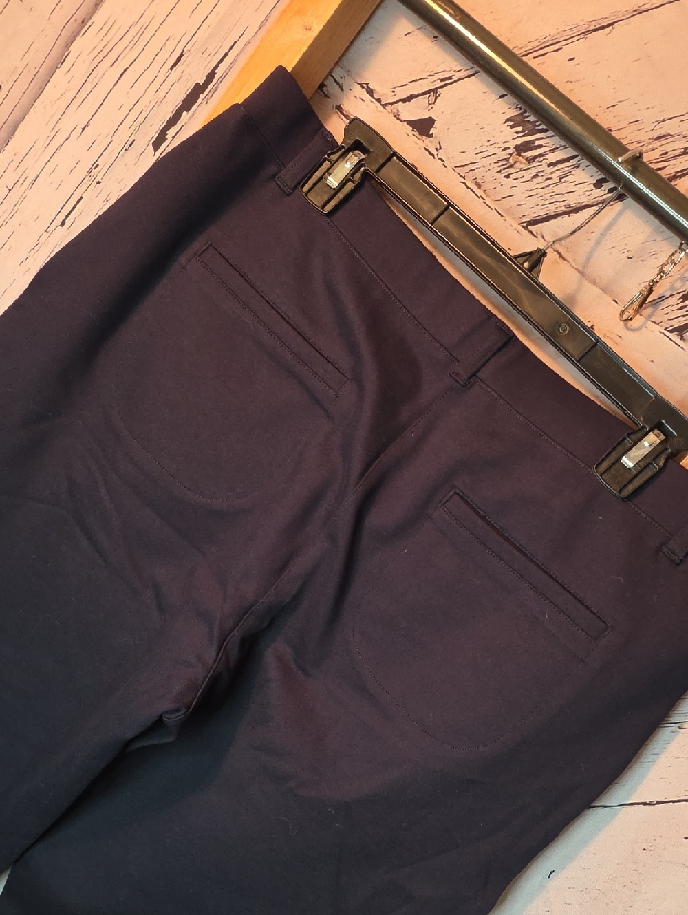 Quince Navy 4 Pocket Stretch Ponte Straight Leg Pants Numerous Sizes - Picture 8 of 9